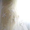 55" Width Stars Embroidery Fashion Lace Fabric Wedding Dress Lace Fabric by the yard