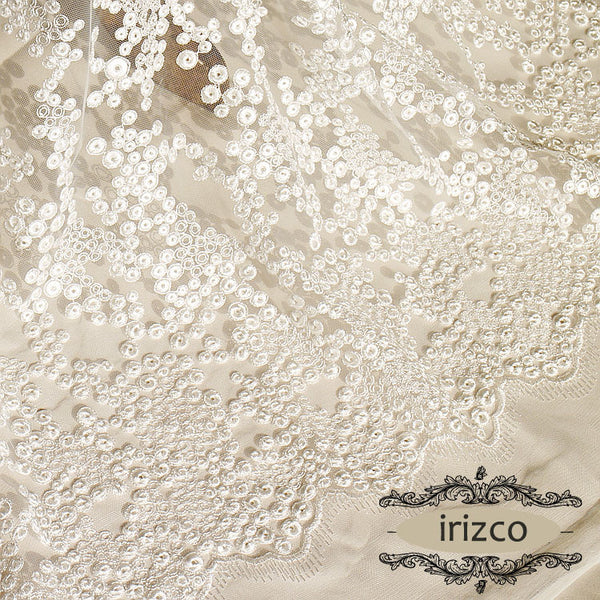 Dotted lace fabric discount