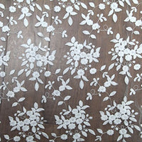 Ivory/White Lace FabricOrganza Wedding Fabric French Embroidered Lace Bridal Lace Fabric Wedding Dress Lace Apparel Curtain Fabric Veil Lace