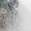 62" Width Embroidered Hollow out Knitted Floral Lace Fabric by the Yard
