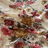 150cm Width x 95cm Length Premium Colorful Print plus Floral Embroidery Lace Fabric