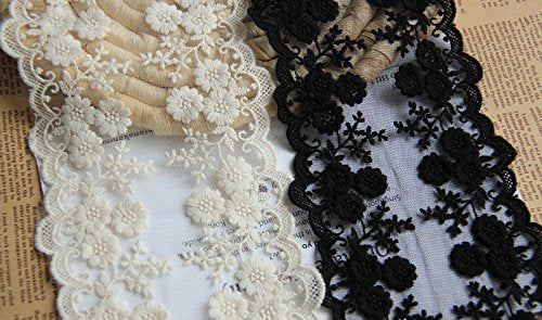 Black cotton on sale lace fabric