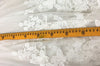 57” Width 3D Butterfly Embroidery Haute Couture Lace Fabric by the Yard -Off White