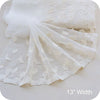 3 Yards of 7" Width Botanical Leaf Embroidery Lace Fabric Trim by the Yard