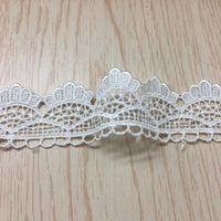 14 Yards x 3cm Width Retro  Water Soluble Chemical Lace Ribbon Tape