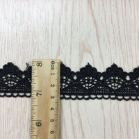 14 Yards x 3cm Width Retro  Water Soluble Chemical Lace Ribbon Tape