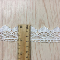 14 Yards x 3cm Width Retro  Water Soluble Chemical Lace Ribbon Tape