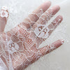 62" Width Embroidered Hollow out Knitted Floral Lace Fabric by the Yard