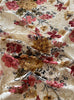 150cm Width x 95cm Length Premium Colorful Print plus Floral Embroidery Lace Fabric