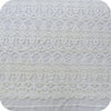 51” Width Beige Cotton Vintage Embroidery Lace Fabric by the Yard