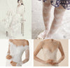51” Width Creamy white Vintage Three Dimensional Jacquard Nesh Yarn Lace Fabric by the Yard