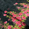 130cm Width x 90cm Length Rose Floral Embroidery Organza Lace Tulle Lace Fabric