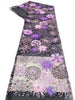 125cm Width x 90cm Length Premium Sequins Embroidery Abstract Floral Lace Fabric