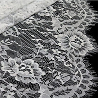 3 メートル x 1.5 メートルのまつげ花刺繍レース生地