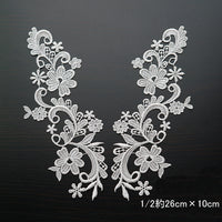 Style Water Soluble Lace Applique Lace Motif(1 Pair)