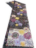 125cm Width x 90cm Length Premium Sequins Embroidery Abstract Floral Lace Fabric