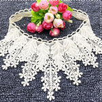 2PCs Cotton Vintage Floral Lace Applique