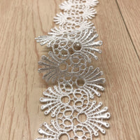 14 Yards x 4.5cm Width Retro Abstract  Water Soluble Chemical Lace Ribbon Tape