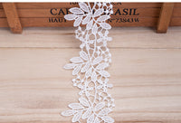 4.5 Yards of 5cm Width Retro Branch Leaf Flower Water Soluble Lace Ribbon