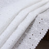 130CM Width Daisy Flower Floral Pattern Embroidery Eyelet Cotton Fabric by the Yard