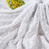 125cm Width Premium Chiffon Flower and Vine Embroidery lace Fabric by the Yard