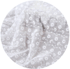 125cm Width Premium Chiffon Flower and Vine Embroidery lace Fabric by the Yard