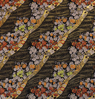 70cm Width x 95cm Length Sakura Foral Jacquard Embroidery  Fabric  Japanese Pattern Fabric  Japanese Style Cloth