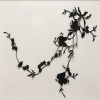 55cm  x 17cm Vine Butterfly Floral Embroidery Lace Emblem Lace applique