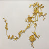 55cm  x 17cm Vine Butterfly Floral Embroidery Lace Emblem Lace applique