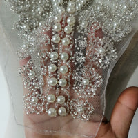 34cm x 22cm Beads Collar Chest Motif Patch Applique 1 PC