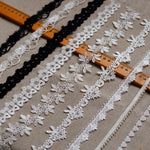 100cm x 9 Design Floral Embroidery Lace Ribbon