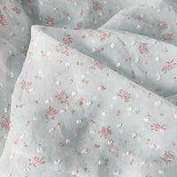 59 inches Width Polka Chiffon Flower Print Lace Fabric by the Yard