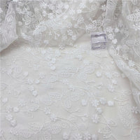 130cm Width  Premium Branches and Flowers Embroidery Lace Fabric by the Yard
