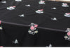 130cm Width x 95cm Length Premium 3D Floral Embroidery Black Lace Fabric