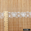 4.5 Yards x 3.2cm Width Retro Heart Shape Rose Floral Lace Ribbon