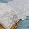 26cm Width x180cm Length Vintage  Floral Embroidery Eyelet  Cotton Fabric