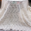 135cm Width x 90cm Length 3D Water Soluable Floral Embroidery Lace Fabric
