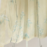 150cm Width x 95cm Length Premium Bamboo Print Chiffon Lace Fabric