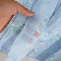 150cm Width x 95cm Length Premium Bamboo Print Chiffon Lace Fabric