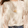 135cm Width x 90cm Length Vertical Strip  Chiffon Floral Embroidery Lace Fabric