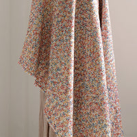 150cm Width x 95cm Length Premium Autumn and Winter Mixed Color Woolen Fabric Color Weaving Fabric