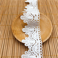 4.5 Yards x 3.1cm Width Retro Water Soluble Lace Ribbon