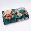 130cm Width x 95cm Length Premium Vintage Floral Embroidery Lace Fabric Black
