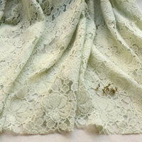 130cm Width x 95cm Premium Hollow-out Poppy Floral Embroidery Lace Fabric