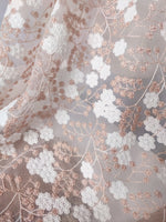 130cm Width x 95cm Length  2021 New Arrival Premium Branch Floral Embroidery Lace Fabric
