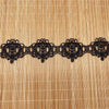 4.5 ヤード x 4.2 cm 幅レトロ ハート形刺繍水溶性レース リボン