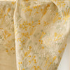 幅120cm×長さ95cm プレミアムボタニカル花刺繍ラミーコットン生地