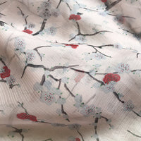 148cm Width x 95cm Length Abstract  Floral Print Fabric