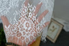 150cm Width x 300cm Length  Premium Eyelash Floral Embroidery Lace Fabric Panel