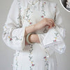 145cm Width x 90cm Length Vine Flower  Print Fabric by the Yard